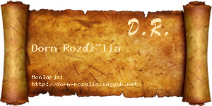 Dorn Rozália névjegykártya